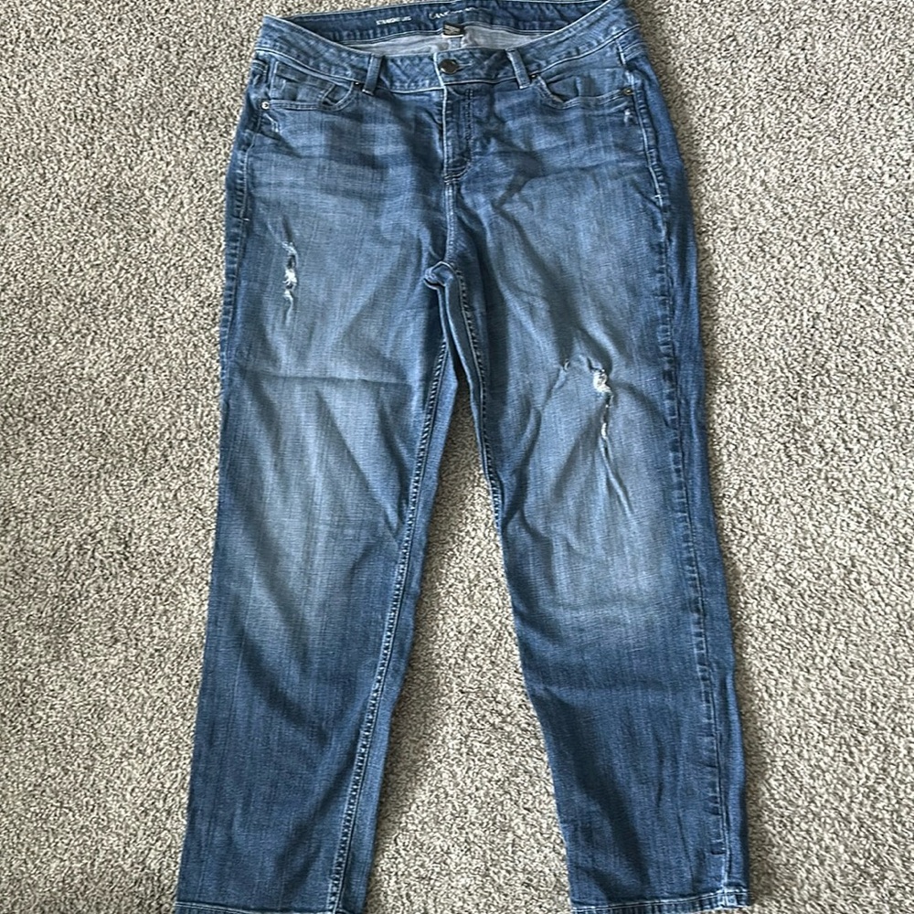 Lane Bryant straight leg 18R distressed jeans